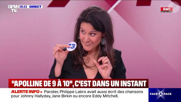 Apolline de Malherbe porte un accessoire qui ne passe pas inaperçu à l'antenne, le 4 juin 2025, sur BFMTV