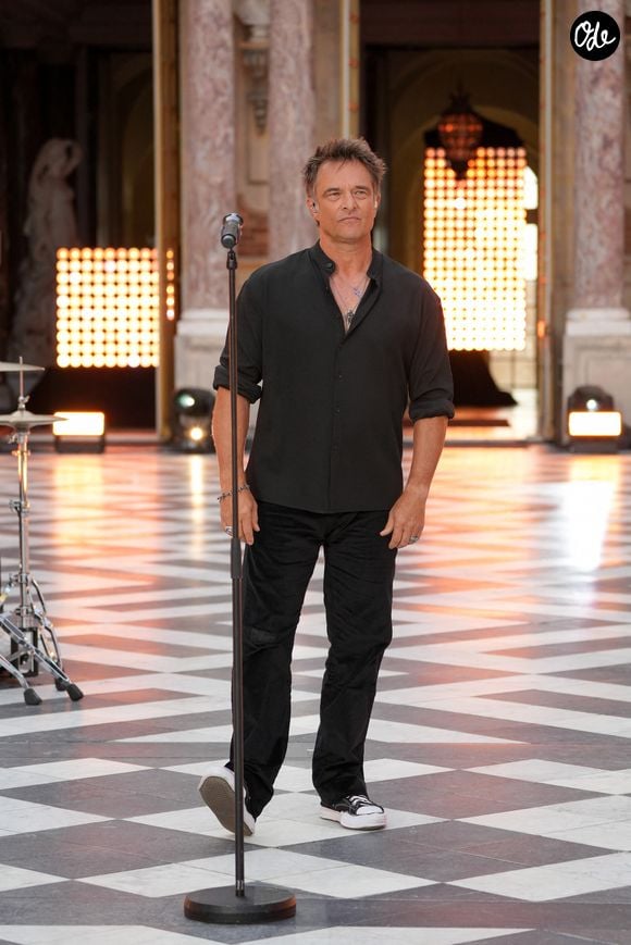 David Hallyday lors de l'enregistrement de l'émission "Versailles en fêtes" diffusée le 5 septembre 2026 sur France 2, à Versailles, France, le 31 août 2026. © Anne-Sophie Guebey/Bestimage