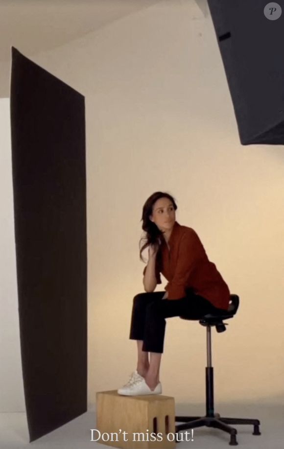 Meghan Markle lors d'un shooting photo sur Instagram en 2025.  
Crédit : JLPPA / Bestimage