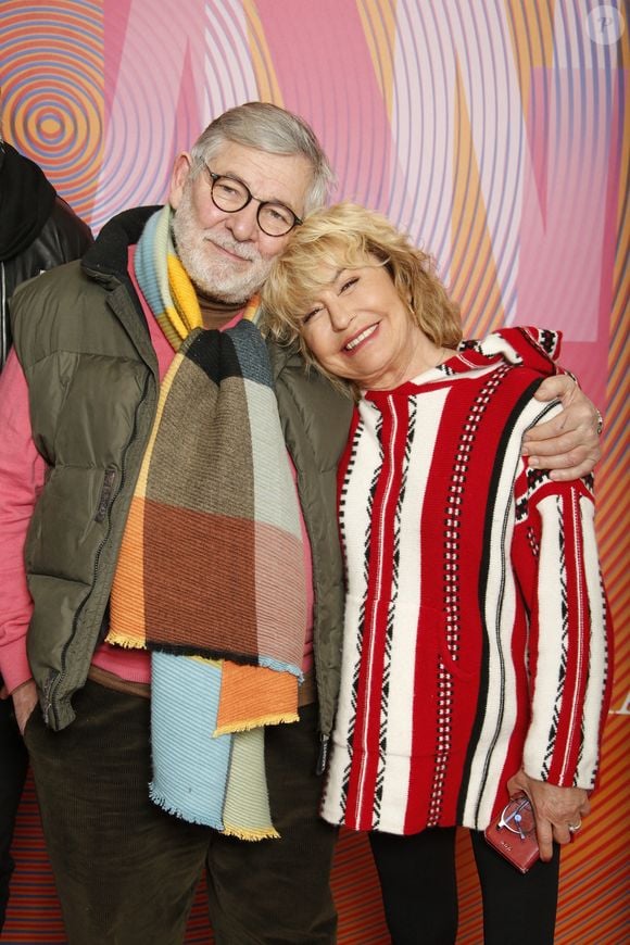 Yves Pignot, Marie Vincent de la série "En Famille" - Festival International Serie Mania à Lille le 20 mars 2022. © Christophe Aubert/Bestimage