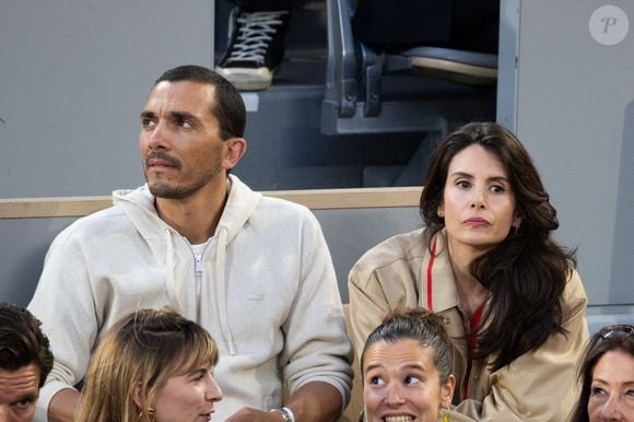 Samir Boitard et Louise Monot dans les tribunes pour la session de nuit pendant les Internationaux de France 2025 à Roland Garros le 02 juin 2025 à Paris, France. Photo by Nasser Berzane/ABACAPRESS.COM