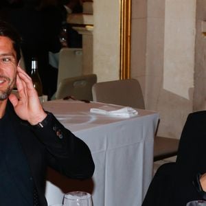 Exclusif - Bixente Lizarazu et sa compagne Claire Keim - Soirée annuelle de la FIDH (Fédération Internationale des ligues de Droits de l'Homme) à l'Hôtel de Ville à Paris, le 8 décembre 2014. Christophe Clovis / Bestimage