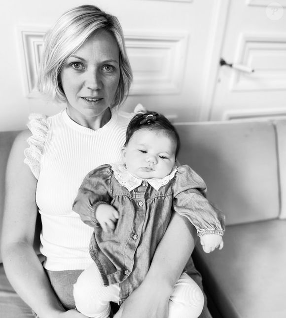 Justine Cordule de "Familles nombreuses" avec sa fille Lyson
