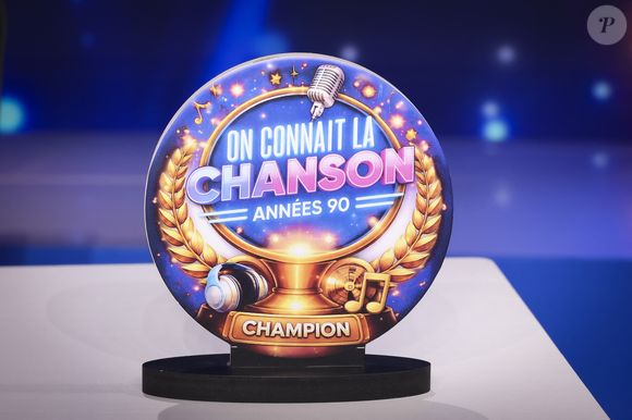 Exclusif - Laurence Boccolini, lors de l'enregistrement de l'émission "On Connait La Chanson Années 90", présentée par L.Boccolini et diffusée le 19 mai 2026 sur W9, à Paris, France, le 8 avril 2026. © Jack Tribeca/Bestimage