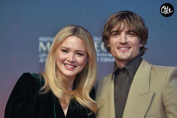 Virginie Efia et Niels Schneider sur le tapis rouge de la cérémonie de clôture du 21e Festival international du film de Marrakech, à Marrakech, au Maroc, le 7 décembre 2024. Photo : Aurore Marechal/Abaca