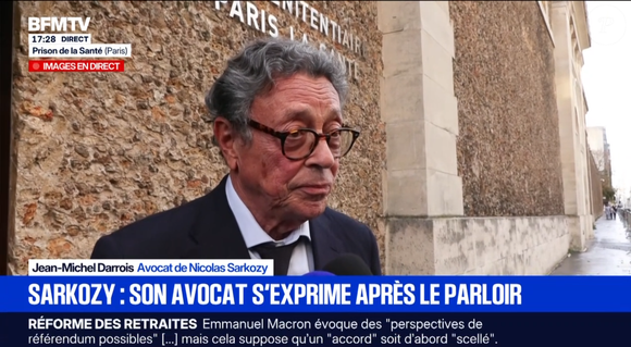 Capture d'écran BMFTV, l'avocat de Nicolas Sarkozy s'exprime