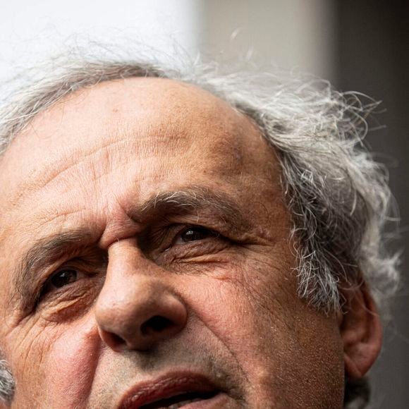 Michel Platini - M.Platini et S.Blatter, l’ancien président de la Fifa, acquittés en appel dans l'affaire des "deux millions de francs suisses" à Muttenz (Suisse), le 25 mars 2025. © Elyxandro Cegarra / Bestimage
