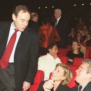 Xavier Couture, Gérard Holtz, Claire Chazal, Alain Delon et Alain Delon. 
Photo : Max Colin/ABACAPRESS.COM