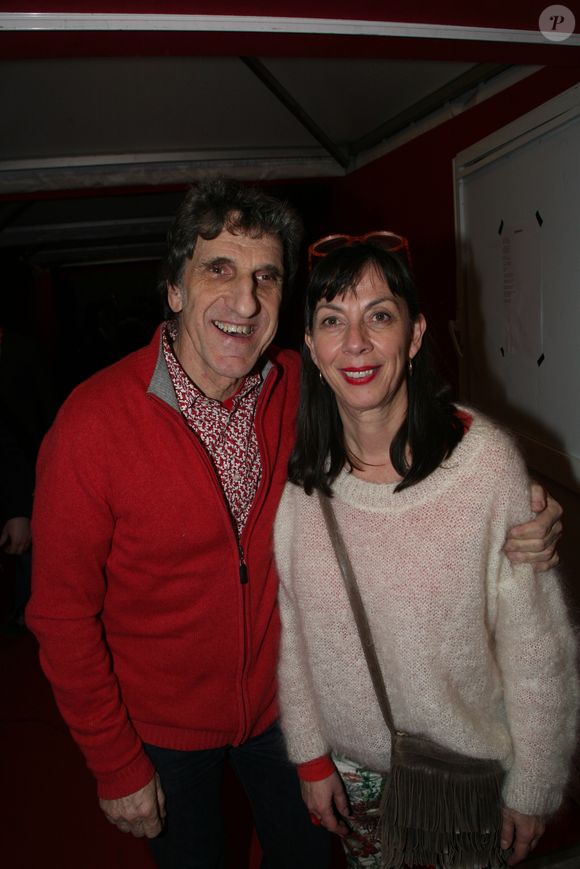 Exclusif - Shirley et Dino lors du concert de soutien à la CGT au cirque Phénix à Paris, le 22 janvier 2020.
© JLPPA/Bestimage