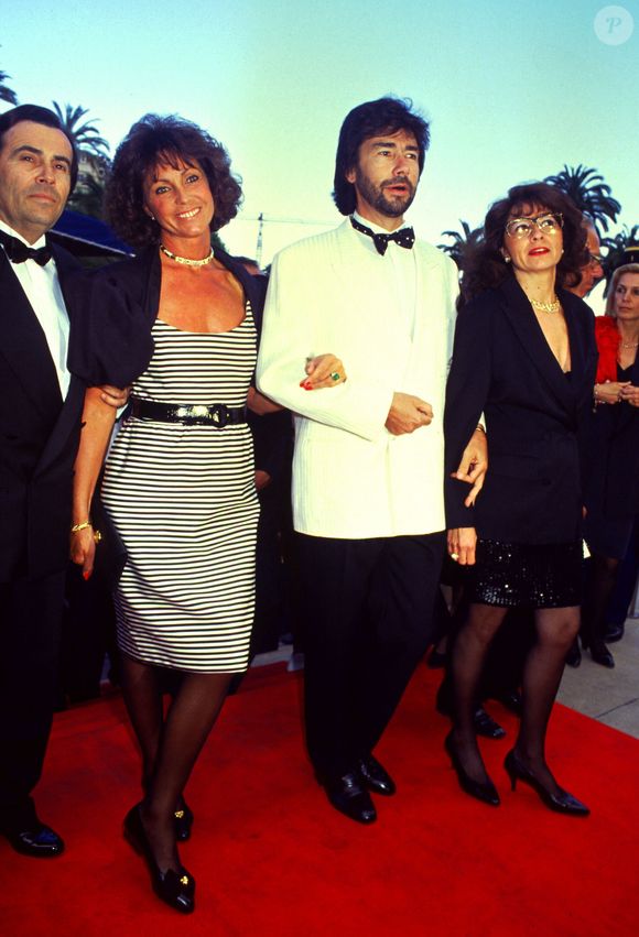 Archives - Chantal Nobel et son mari Jean-Louis Julian à Cannes en mai 1991 © AGENCE / BESTIMAGE