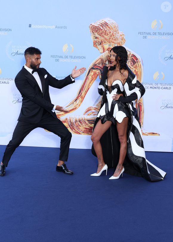 Ricky Whittle et Shy'm (Tamara Marthe) - Photocall de la soirée de clôture du 64ème Festival de télévision de Monte-Carlo le 17 juin 2025.

© Denis Guignebourg / Bestimage