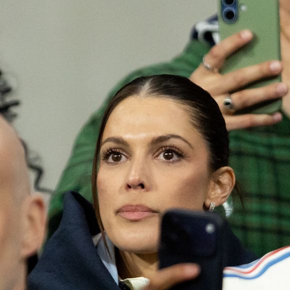 Exclusif - Iris Mittenaere lors du match de rugby du Tournoi des Six Nations France contre Angleterre au Stade de France à Saint-Denis le 14 mars 2026. © AGENCE / BESTIMAGE