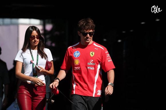 LECLERC Charles (mco), Scuderia Ferrari SF-26, portrait avec Alexandra Lemieux portrait lors du Formula 1 Miami Grand Prix 2026, 4ème manche du Championnat du Monde de Formule 1 2026 du 1er au 3 mai 2026 sur le Miami International Autodrome, à Miami Gardens, USA - © DPPI / PsnewZ / Bestimage