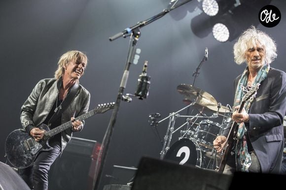 Les Insus (ex-Téléphone) en concert au Zénith de Strasbourg (67), le 06/10/2016. Jean-Louis Aubert et Louis Bertignac  - Photo de Badias/ANDBZ/ABACAPRESS.COM