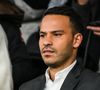 Mohamed Bouhafsi - Célébrités dans les tribunes lors du match de football du PSG face à Montpellier au Parc des Princes à Paris le 03 Novembre 2023. © Matthieu Mirville/Bestimage