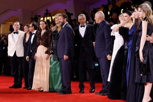 L'équipe de "Jay Kelly" au Festival international du film de Venise au Lido de Venise, le 28 août 2025. 

Photo : DPA / ABACA