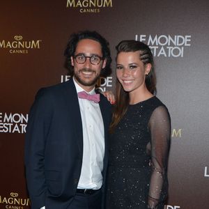 Thomas Hollande et sa compagne Emilie Broussouloux - Photocall de la soirée du film "Le monde est à toi" sur la plage Magnum lors du 71ème festival International de Cannes le 12 mai 2018. © CVS-Veeren/Bestimage