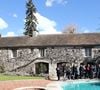 Rassemblement pour les 40 ans de la mort de Claude François à l'église de Dannemois et au cimetière puis visite du moulin ou il habitait le 11 mars 2018. Agence/Bestimage