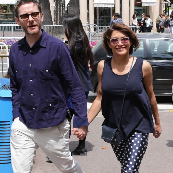 Emma de Caunes et son mari Jamie Hewlett à Cannes en 2015. Photo by Nasser Berzane/ABACAPRESS.COM