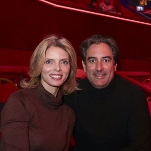 Sylvie Tellier et son mari, lors de la représentation pour Les Pièces Jaunes du Cirque Bouglione au Cirque d'Hiver organisée par le couturier Stéphane Rolland et Pierre Martinez, Paris, France, le 10 janvier 2026. © Jack Tribeca / Bestimage