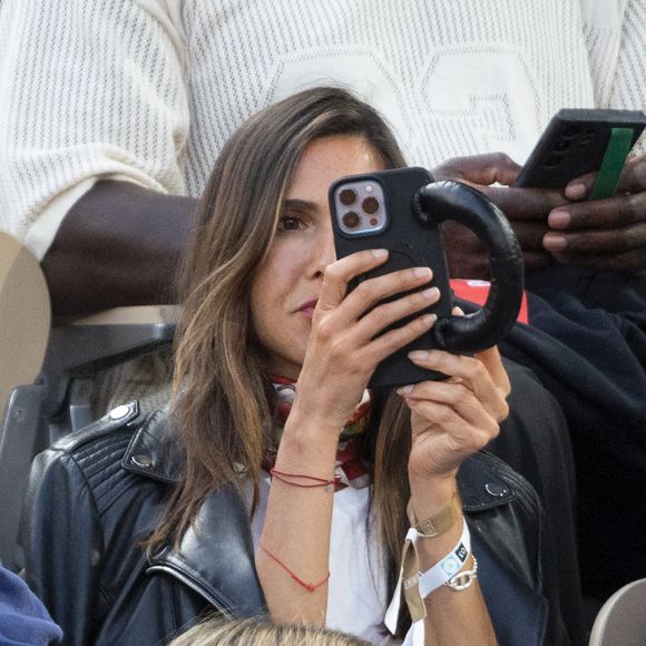 Joyce Jonathan dans les tribunes (night session) lors des Internationaux de France de Tennis de Roland Garros 2025, le 3 juin 2025 à Paris. © Dominique Jacovides / Bestimage