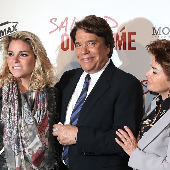 Bernard Tapie avec sa femme Dominique et sa fille Sophie - Avant-première de 'Salaud on t'aime' à l'UGC Normandie sur les Champs-Elysées à Paris le 31 mars 2014. DOMINIQUE JACOVIDES / BESTIMAGE
