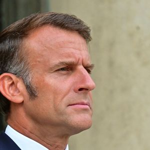 Le président Emmanuel Macron s’entretient avec le Président de la République du Sénégal au Palais de l'Elysée à Paris le 27 août 2025.
© Christian Liewig / Bestimage
