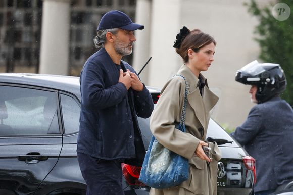 Exclusif - Annabelle Belmondo - Arrivées aux obsèques d’Alain Belmondo au crématorium du Père-Lachaise à Paris, France, le 4 septembre 2025. © Dominique Jacovides/Bestimage