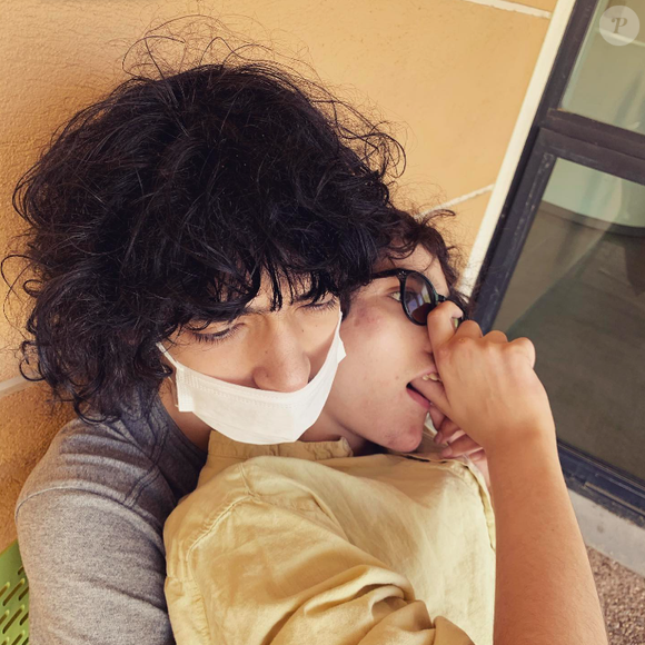 Les deux fils d'Eglantine Emeyé : Marco et Samy. Photo publiée sur Instagram le 9 mai 2021.