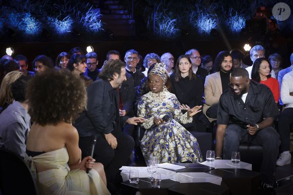 Exclusif - Lubiana, Mehdi Kerkouche, Claire Chazal, André Manoukian, Angélique Kidjo, Keblack lors de l'enregistrement de l'émission "Le Grand Echiquier, Spéciale Afrique", présentée par C.Chazal et A.Manoukian et diffusée le 28 août 2025 sur France 2, à Paris, France, le 14 septembre 2024. © Jack Tribeca/Bestimage