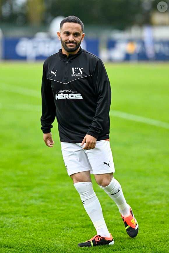 Malik Bentalha lors du match caritative au bénéfice de l'Unicef opposant la Team Saône-et-Loire à la Team Unicef au stade Jean-Laville de Gueugnon, France, le 1er avril 2024. © Pierre Perusseau/Bestimage