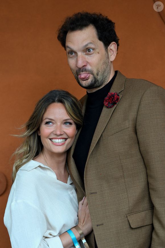 Gennifer Demey et Eric Antoine posent au Village pendant les Internationaux de France à Roland Garros le 07 juin 2025 à Paris, France. Photo by ABACAPRESS.COM