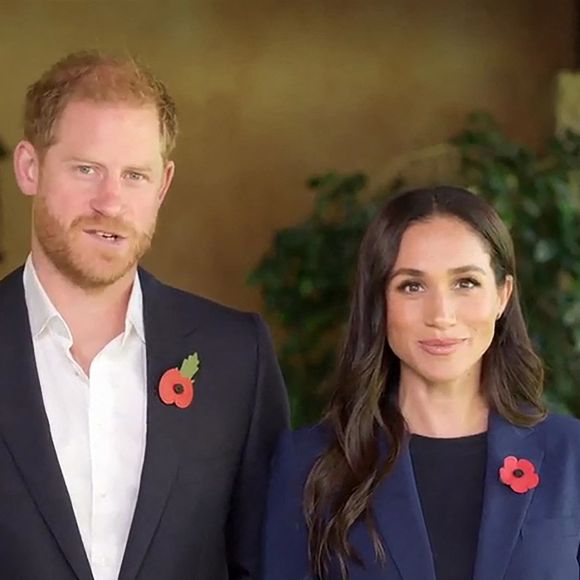 Les visages d'Archie et Lilibet sont clairement visibles 
Prince Harry et Meghan Markle dans une vidéo contre les violences faites aux enfants Backgrid UK/ Bestimage