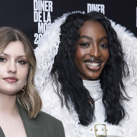 ... ainsi que sur le lien particulier qu'elle a tissé avec les candidats (Ici, Marine et Ebony)

Marine Delplace et Ebony Cham au photocall du 22ème dîner de la mode pour le Sidaction à Paris le 30 janvier 2025.
© Olivier Borde / Bestimage