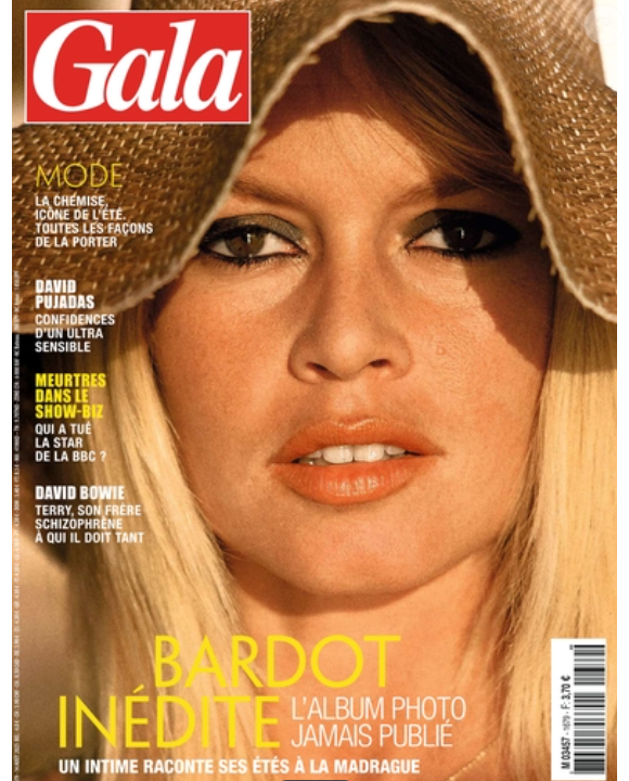 Magazine "Gala", numéro du 14 août 2025.