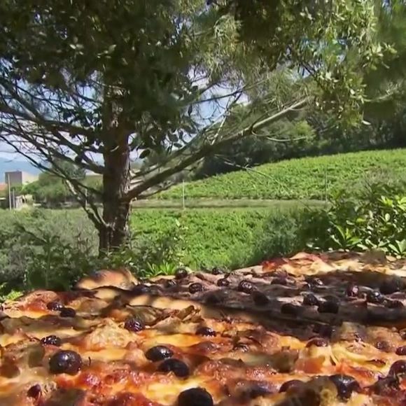 Michel Drucker dévoile des images de la maison de Mimie Mathy située à Vaison-la-Romaine dans l'émission Vivement dimanche le 9 février 2025 sur France 3.