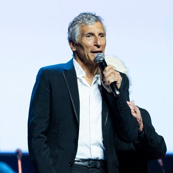 Nagui - Scène du Gala de la Fondation Recherche Alzheimer placée sous le signe de l’émotion et du partage avec un concert unique sur le thème "2 générations chantent pour la 3ème" à l’Olympia à Paris le 17 mars 2025. © Olivier Borde - Bertrand Rindoff/Bestimage