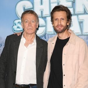 Franck Dubosc et Philippe Lacheau - Avant-première du film "Chien et chat" à l'UGC Normandie à Paris le 11 février 2024. © Coadic Guirec/Bestimage