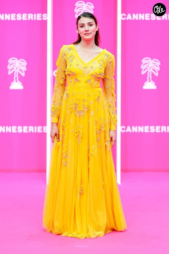 Alexandra Favalli (robe Christophe Guillarmé) sur le tapis rose lors de la 9ème édition du festival "CanneSeries" à Cannes, France, le 26 avril 2026.

© Christophe Guillarmé via Bestimage