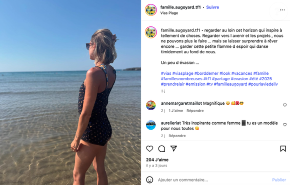 Roxanne Augoyard sur Instagram.
Crédit : Instagram/famille.augoyard.tf1