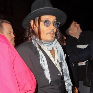 Johnny Depp est arrivé à la cérémonie d'hommage à Patti Smith à New York, USA, le 26 mars 2025. Photo by Felipe Ramales/Splash News/ABACAPRESS.COM