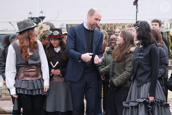 Le prince William, prince de Galles, visite la London Screen Academy à Londres le 12 février 2025. ALPHA AGENCY / BESTIMAGE