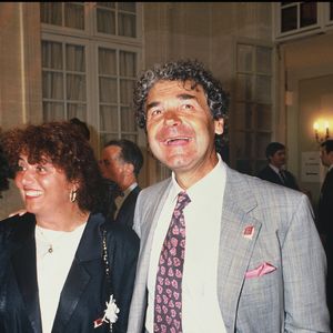 Pierre Perret et sa femme Rebecca en 1990. © Frederic Herve / Bestimage