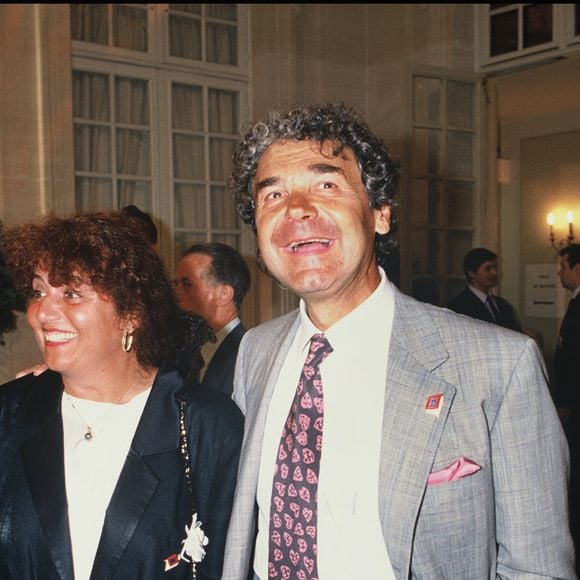 Pierre Perret et sa femme Rebecca en 1990. © Frederic Herve / Bestimage