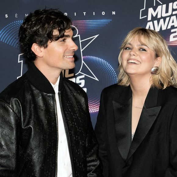 Florian Rossi et Louane assistent à la 25e édition des NRJ Music au Palais des Festivals, le 10 novembre 2023 à Cannes, France. Photo par David NIVIERE/ABACAPRESS.COM