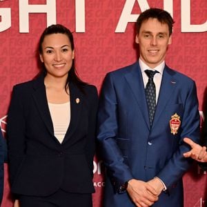 Semi-exclusif - Louis et Marie Ducruet durant la soirée de gala du "Fight Aids Cup 2026" à l'hôtel Fairmont Monte-Carlo à Monaco, le 24 janvier 2026 après la sixième édition de la Fight Aids Cup, un match de football caritatif au stade Louis II qui a opposé l'équipe du Cirque FC de la princesse Stéphanie et les Barbagiuans du prince Albert. Ce match de charité a pour but de soutenir Fight Aids Monaco, association qui lutte contre le virus du VIH, soutenue par l'AS Monaco, et dont la princesse Stéphanie en est la présidente. Dans l'équipe du prince, il y a notamment Charles Leclerc, Youri Djorkaeff, en capitaine Louis Ducruet et Ludovic Giuly en coach heureux car son équipe a remporté la rencontre aux pénalties et malgré la présence de Christian Karembeu ou d'Andriy Chevtchenko venus en renfort dans l'équipe du cirque. C'est la princesse Stéphanie qui a donné le coup d'envoi au côté de Paul Pogba.© Bruno Bebert / Bestimage