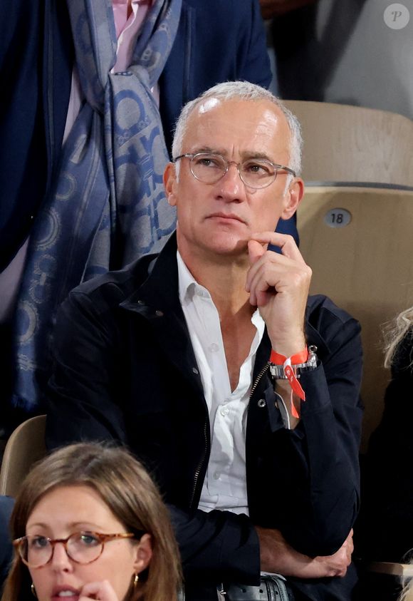 Gilles Bouleau en tribune (jour 13) lors des Internationaux de France de Tennis de Roland Garros 2022 à Paris, France, le 3 juin 2022. Dominique Jacovides/Bestimage