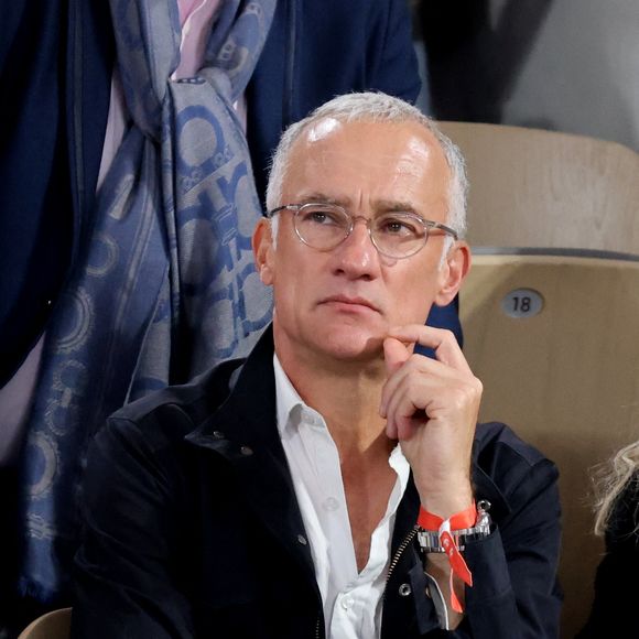 Gilles Bouleau en tribune (jour 13) lors des Internationaux de France de Tennis de Roland Garros 2022 à Paris, France, le 3 juin 2022. Dominique Jacovides/Bestimage