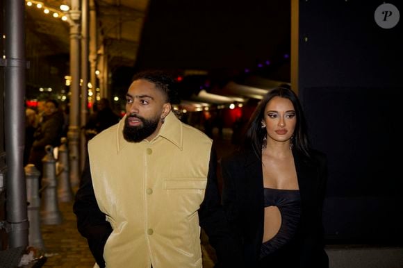 Fary Lopes et Amina Muaddi devant le défilé Thierry Mugler Haute Couture printemps-été 2023 dans le cadre de la semaine de la mode à Paris le 26 janvier 2023 à Paris, France. Photo by ABACAPRESS.COM