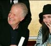 Exclusif - André Dussollier et Isabelle Adjani au dîner des nominés des César au Fouquet's en 2005.